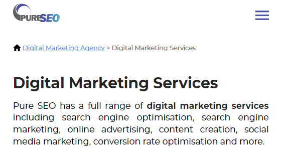 PureSEO Digital Marketing Services