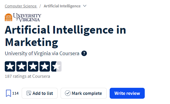 AI digital marketing course