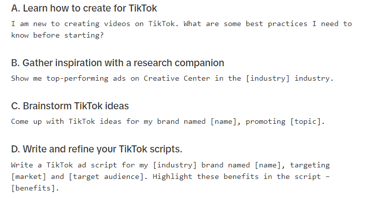 Use cases of TikTok virtual assistant 