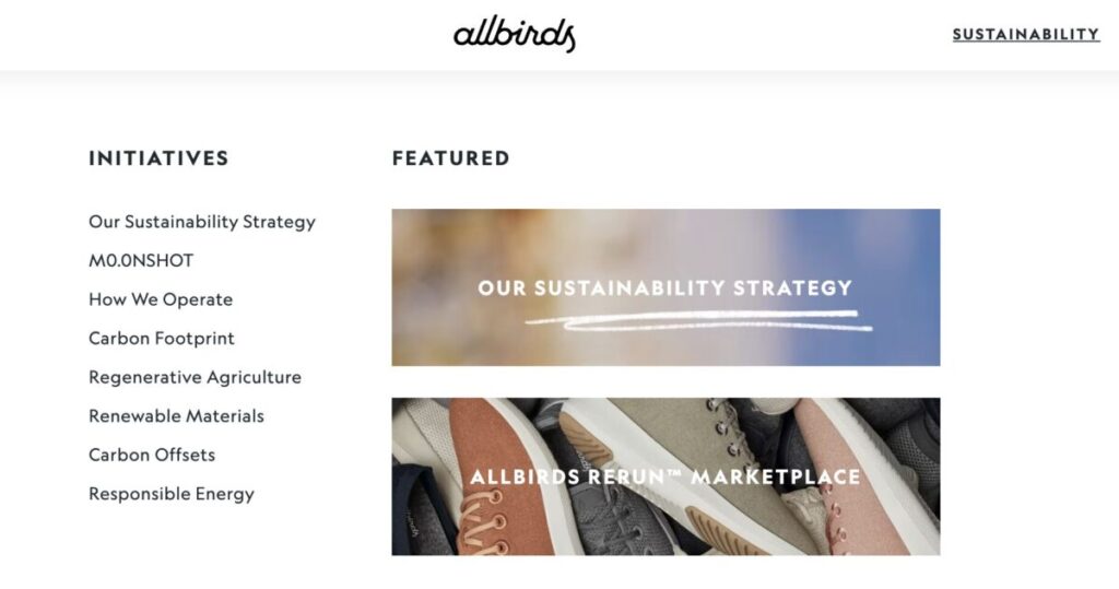 Allbirds initiatives