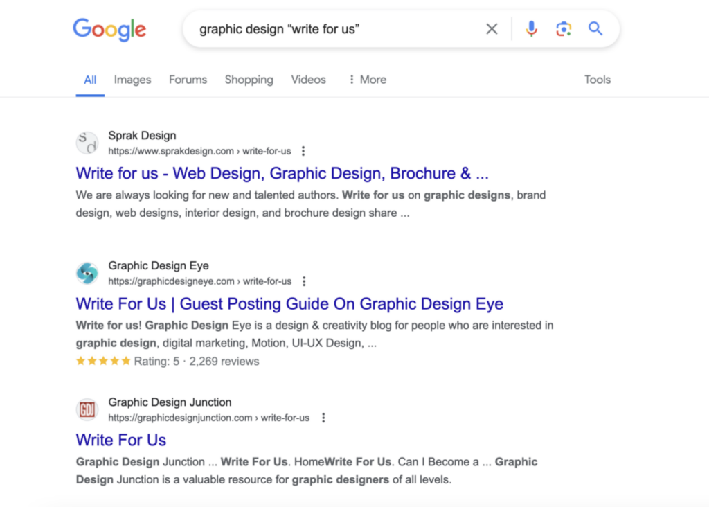graphic design search