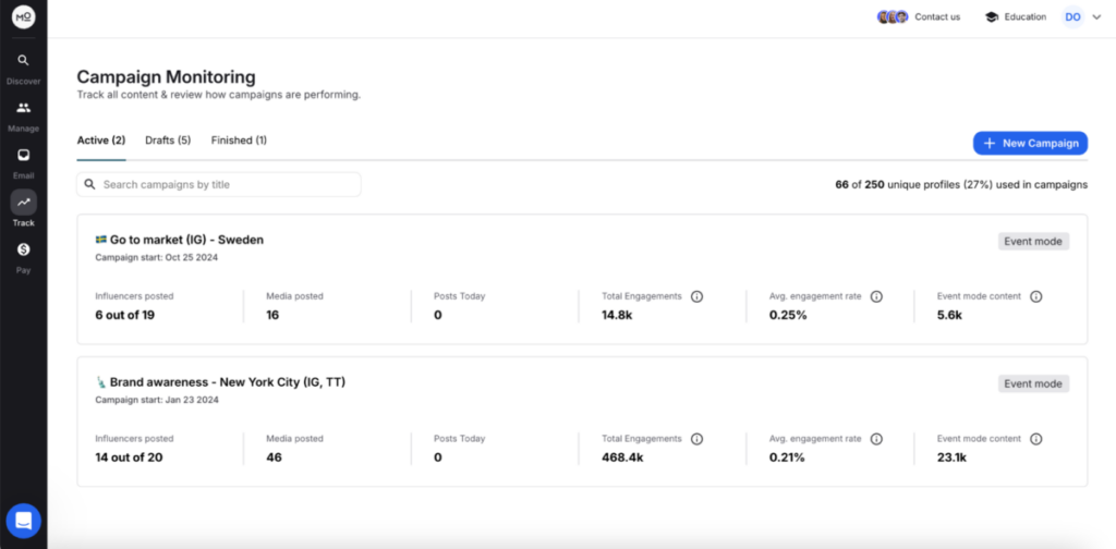 modash - influencer tool