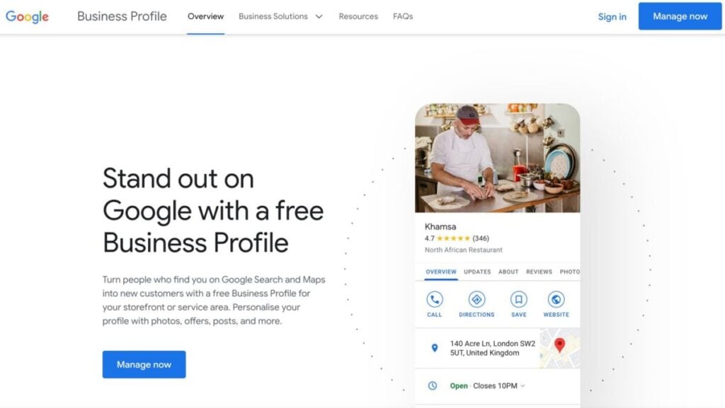 Google business profile