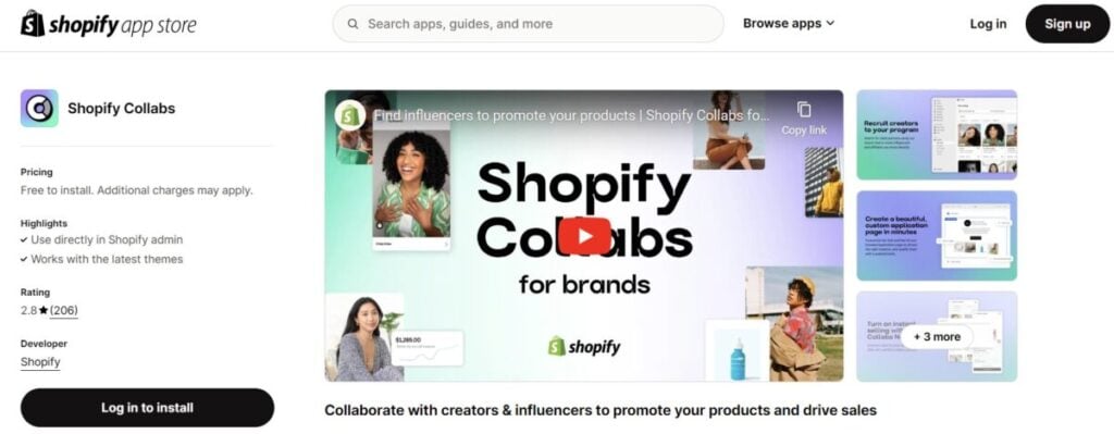 Shopify Collabs