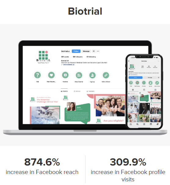 Biotrial campaign results