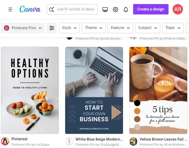 Canva social graphics templates