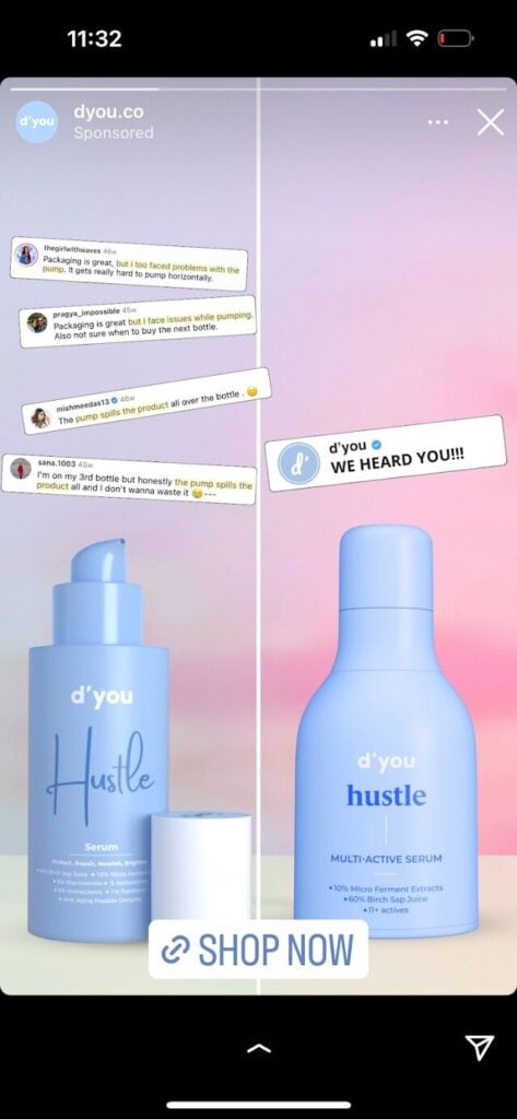 Instagram Stories ad campaign