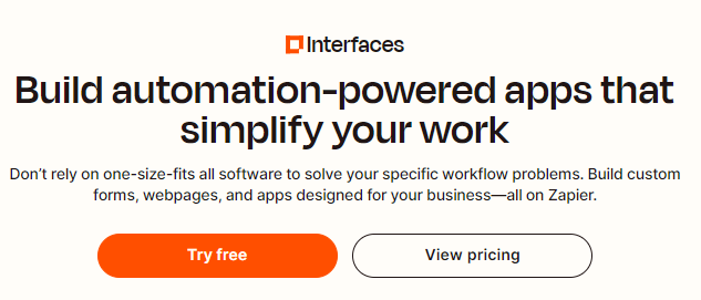 Zapier Interfaces