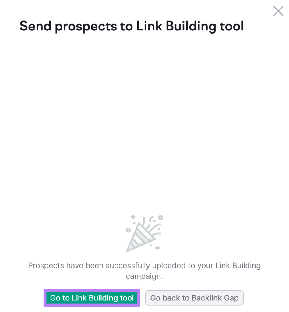 Semrush Link Building Tool