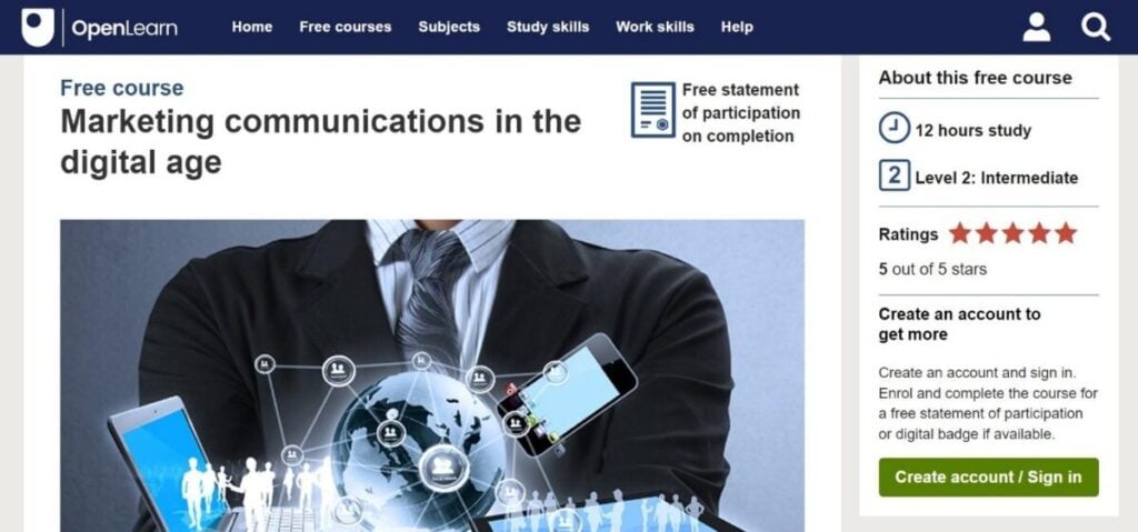 Marketing Communications in the Digital Age / OpenLearn