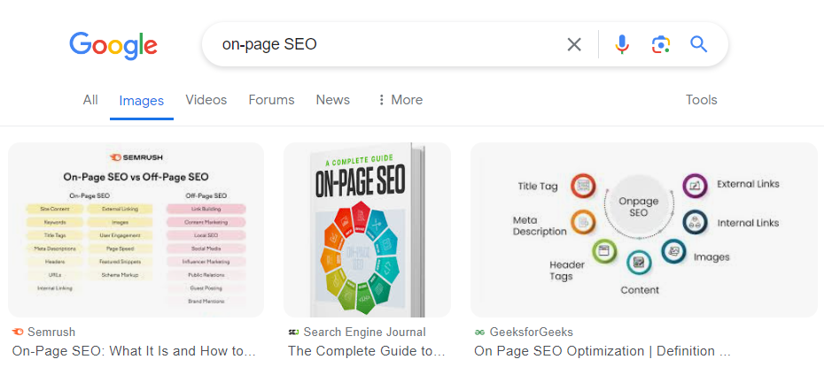 Image results for on-page SEO