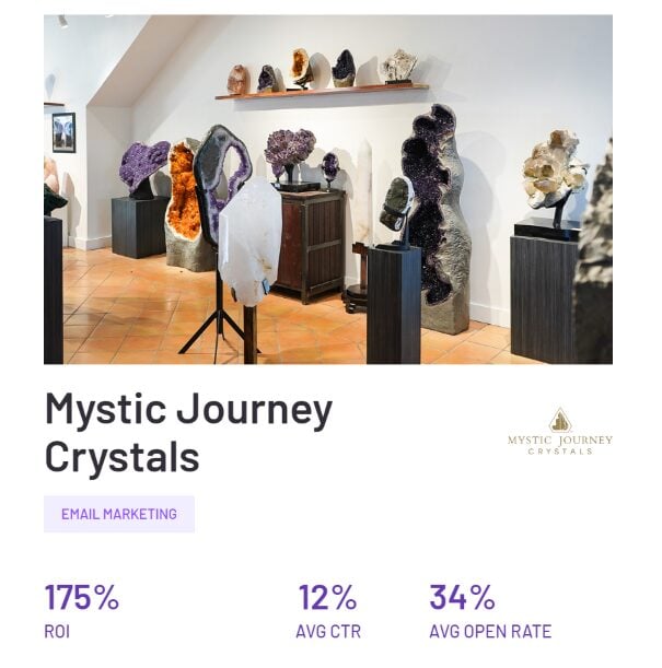 WEBITMD / Mystic Journey Crystals campaign results