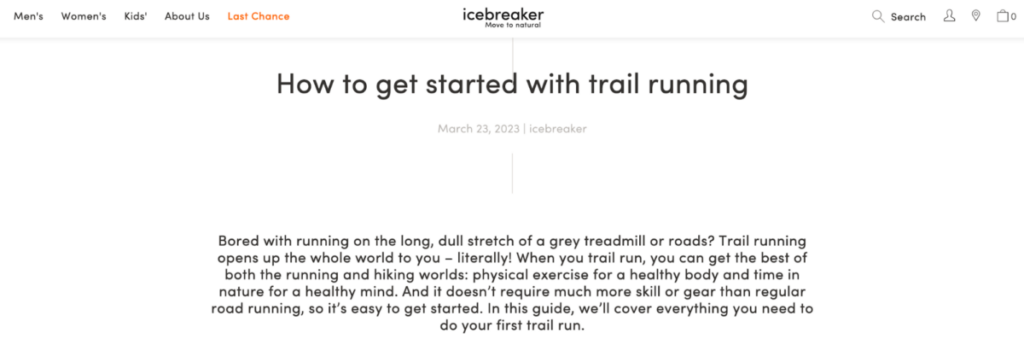 Benefits of trail running
