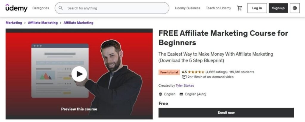 Affiliate Marketing Course Udemy