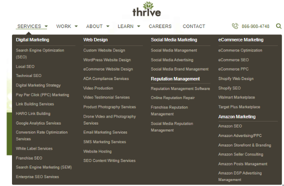 The Thrive Agency services