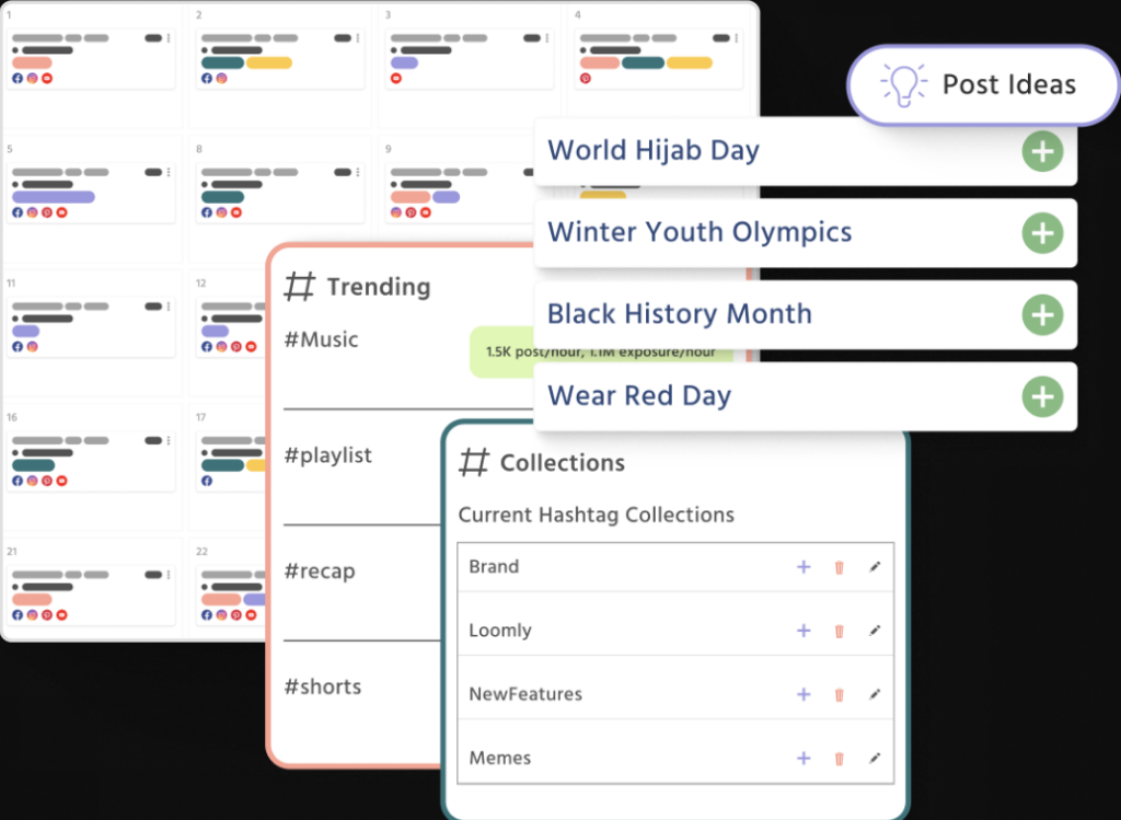 Loomly content calendar