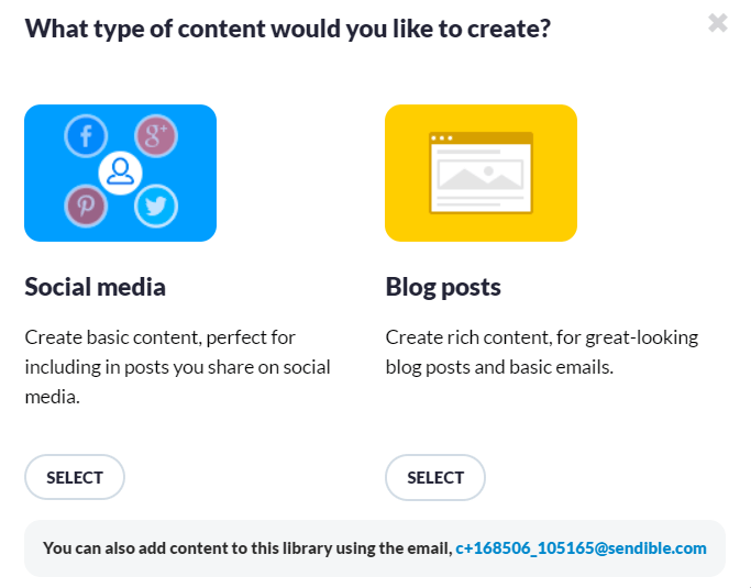 Sendible Content Library