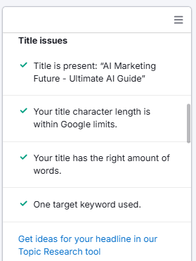 Semrush Title Issues 