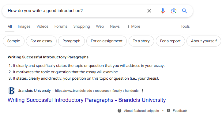 Featured Snippet 