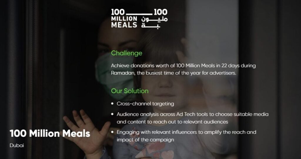 campaign Dubai 100 Million Meals Boopin