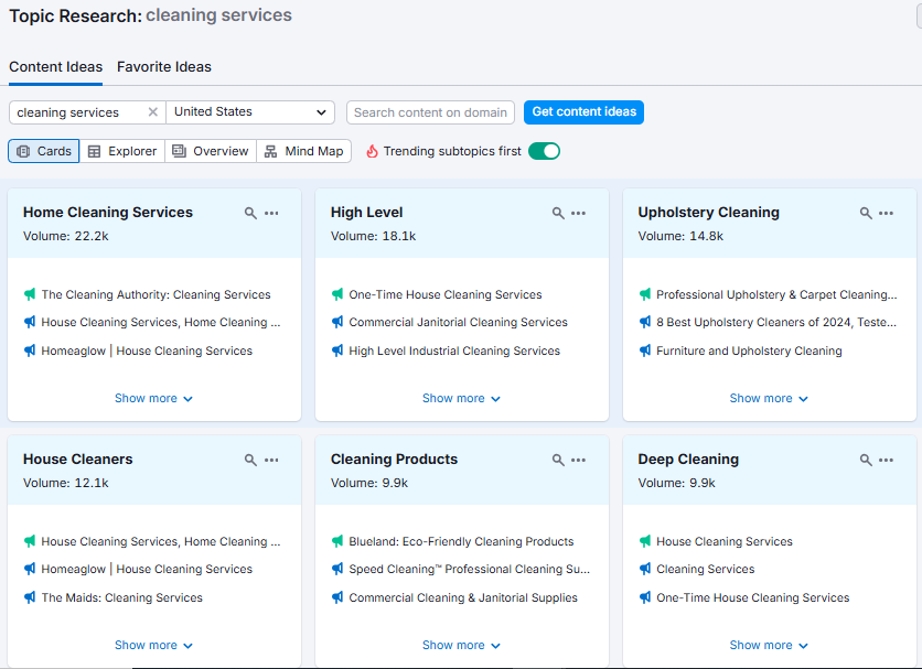 Topic Research tool