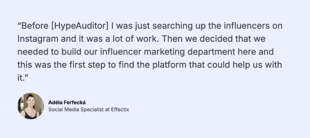 Effectix testimonial