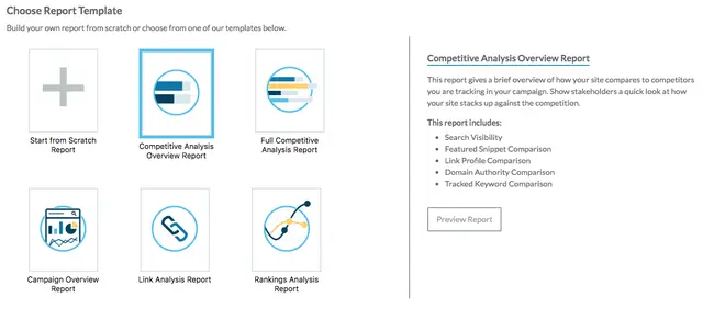 Moz report templates 