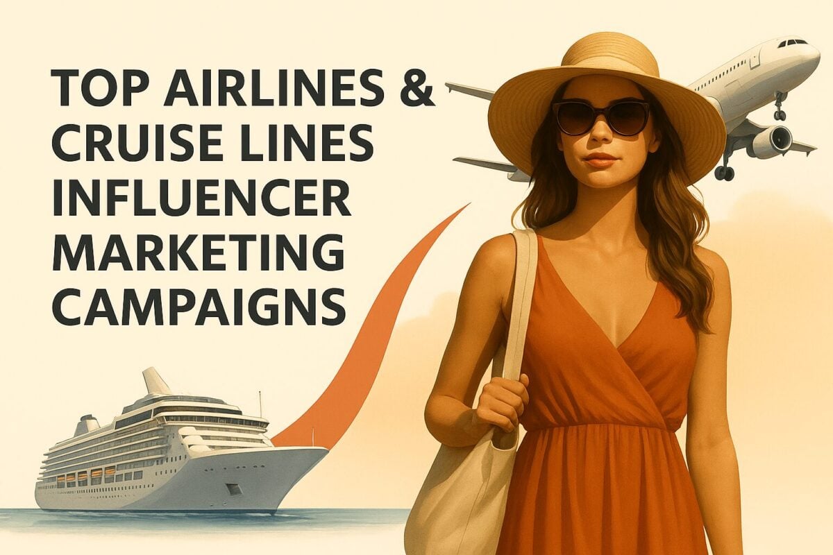 Top Airlines & Cruise Lines Influencer Marketing Campaigns