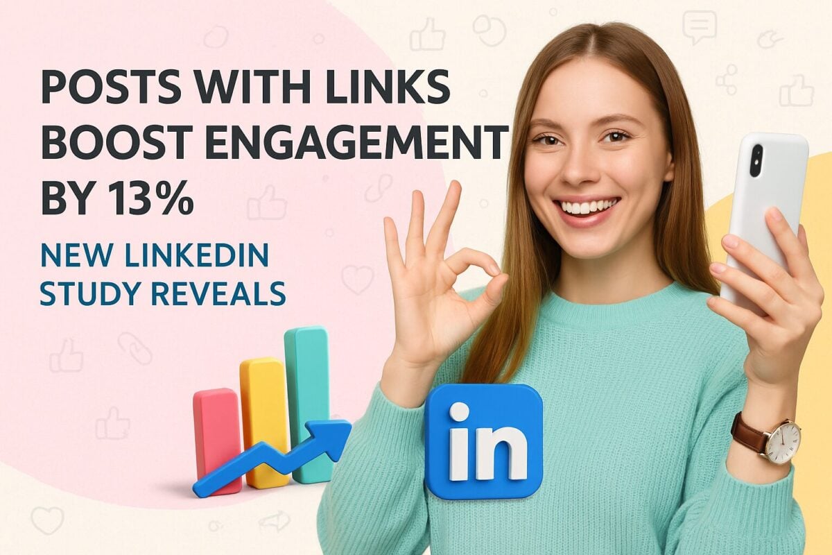 Posts with Links Boost Engagement by 13% [new LinkedIn Study Reveals]