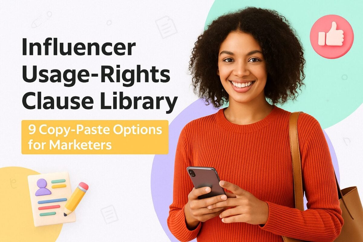 Influencer Usage-Rights Clause Library: 9 Copy-Paste Options for Marketers