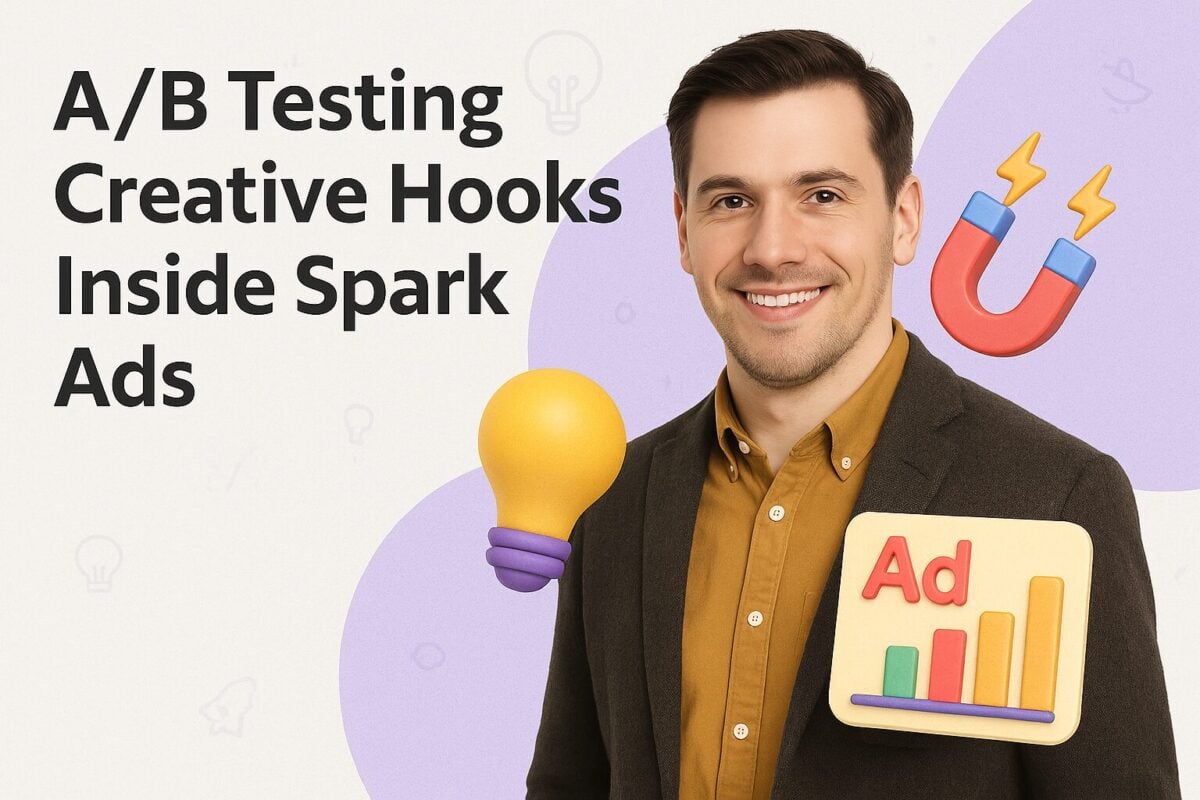 A/B Testing Creative Hooks Inside Spark Ads (Template Included)