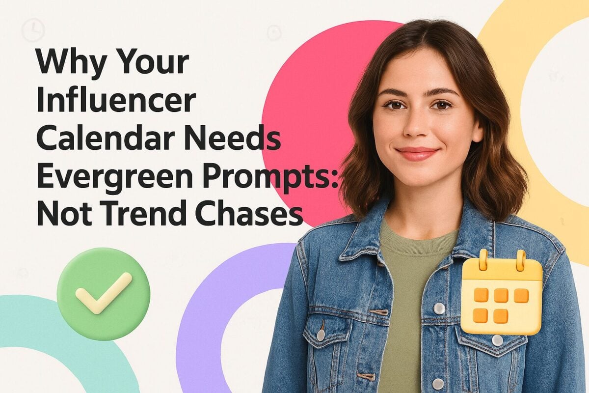 Why Your Influencer Calendar Needs Evergreen Prompts—Not Trend Chases