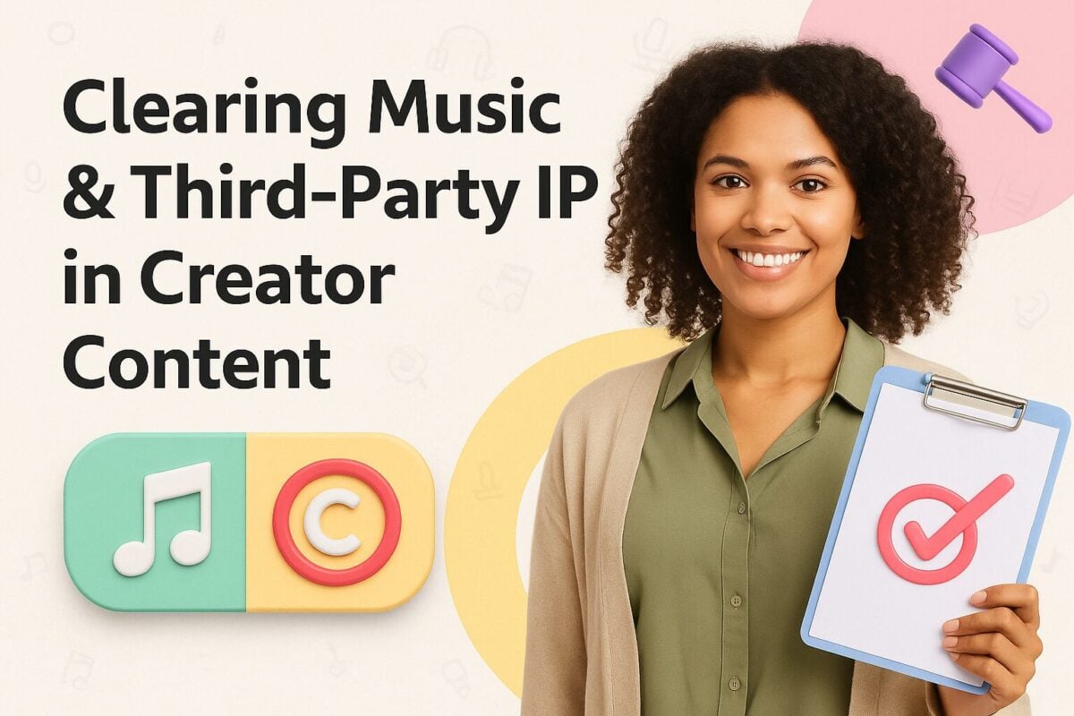 Clearing Music & Third-Party IP in Creator Content