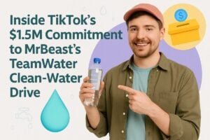Inside TikTok’s $1.5M Commitment to MrBeast’s TeamWater Clean-Water Drive
