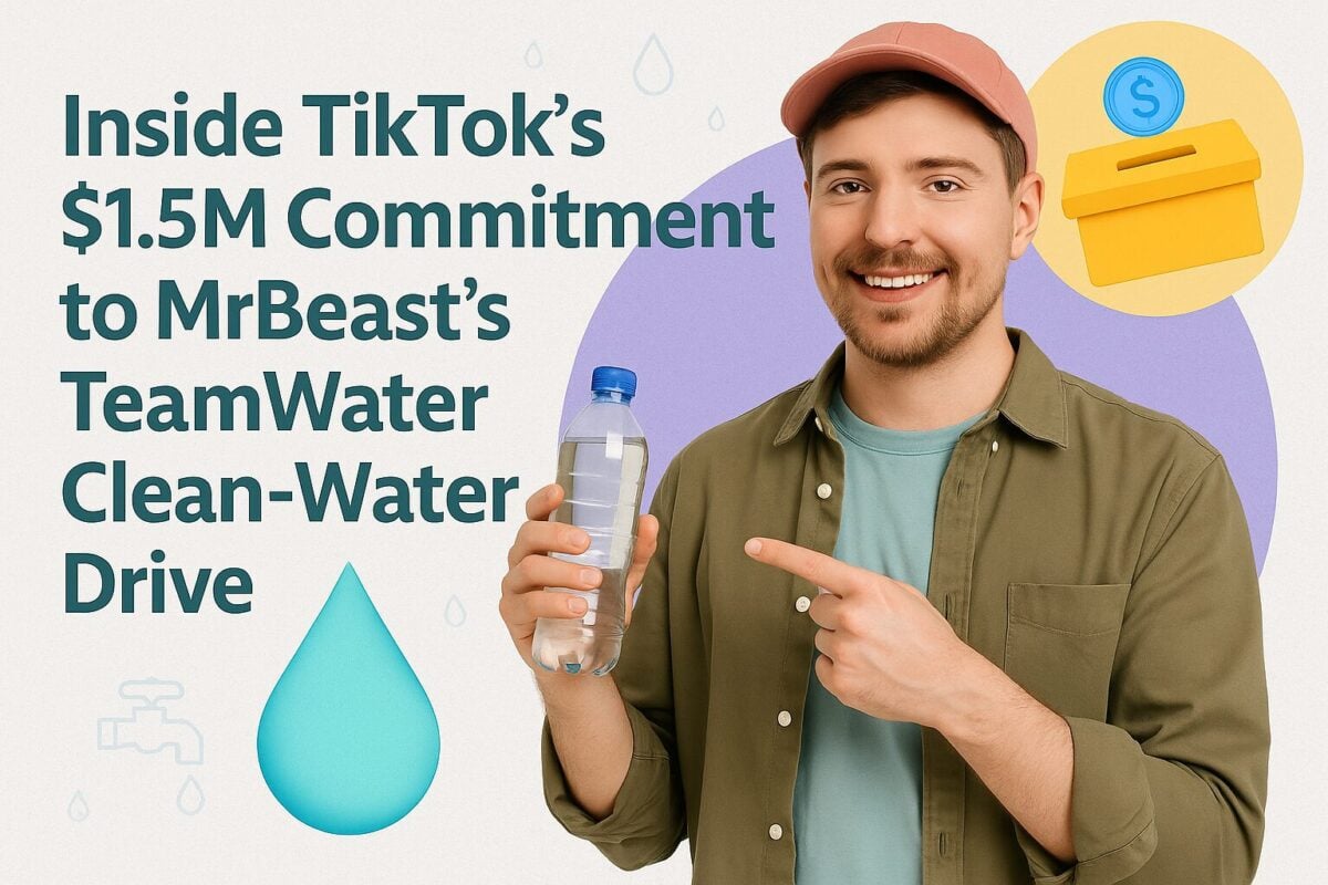 Inside TikTok’s $1.5M Commitment to MrBeast’s TeamWater Clean-Water Drive