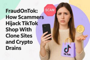 FraudOnTok: How Scammers Hijack TikTok Shop With Clone Sites and Crypto Drains