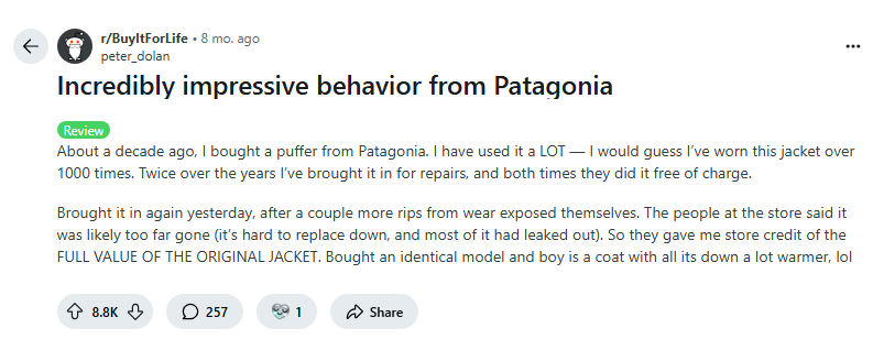 Patagonia Reddit