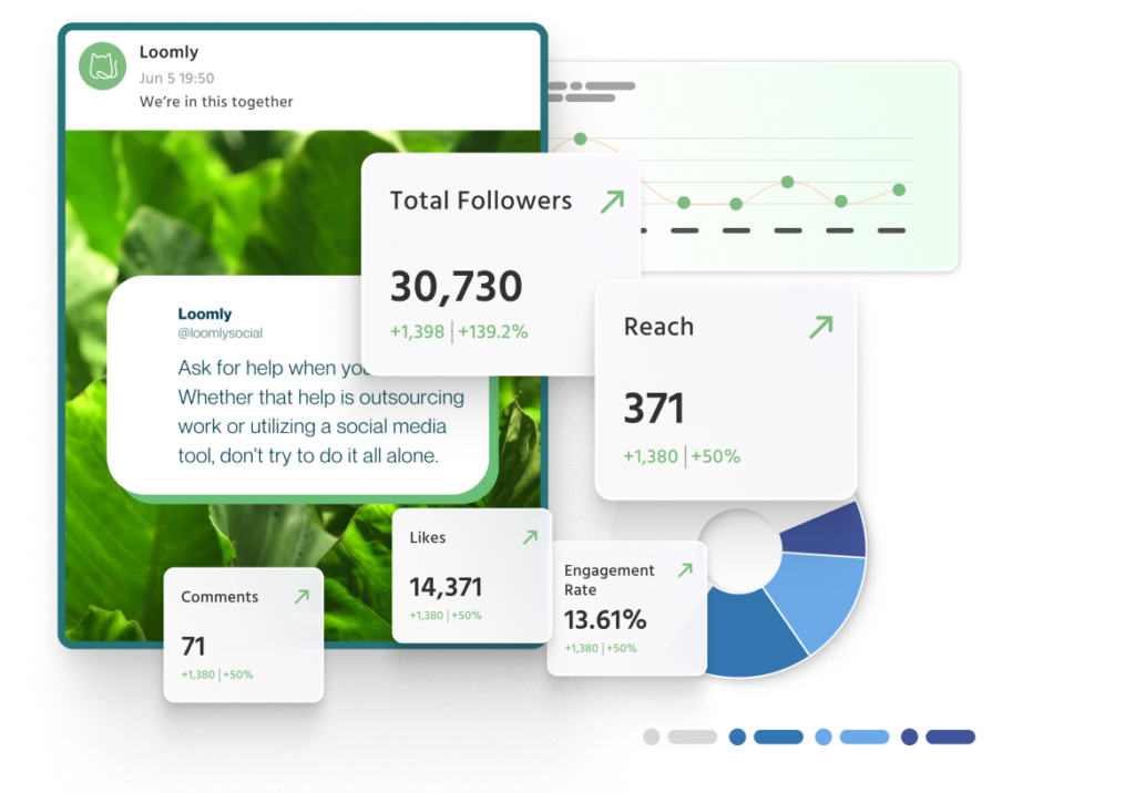 Loomly account-level analytics