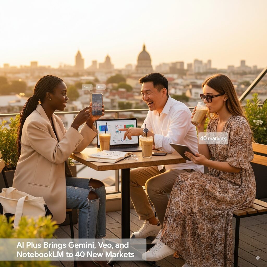 AI Plus Brings Gemini, Veo, and NotebookLM to 40 New Markets