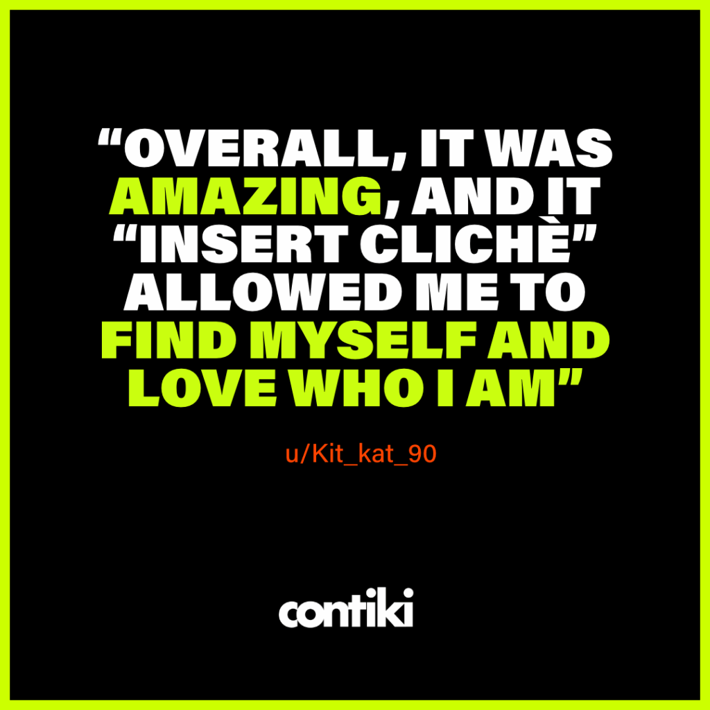 Contiki UGC Reddit