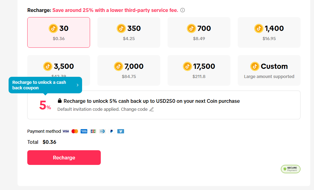 TikTok Coins