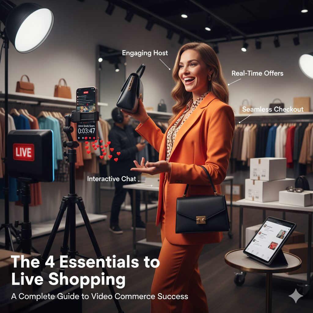 The 4 essentials to Live Shopping: A complete guide to successful video commerce